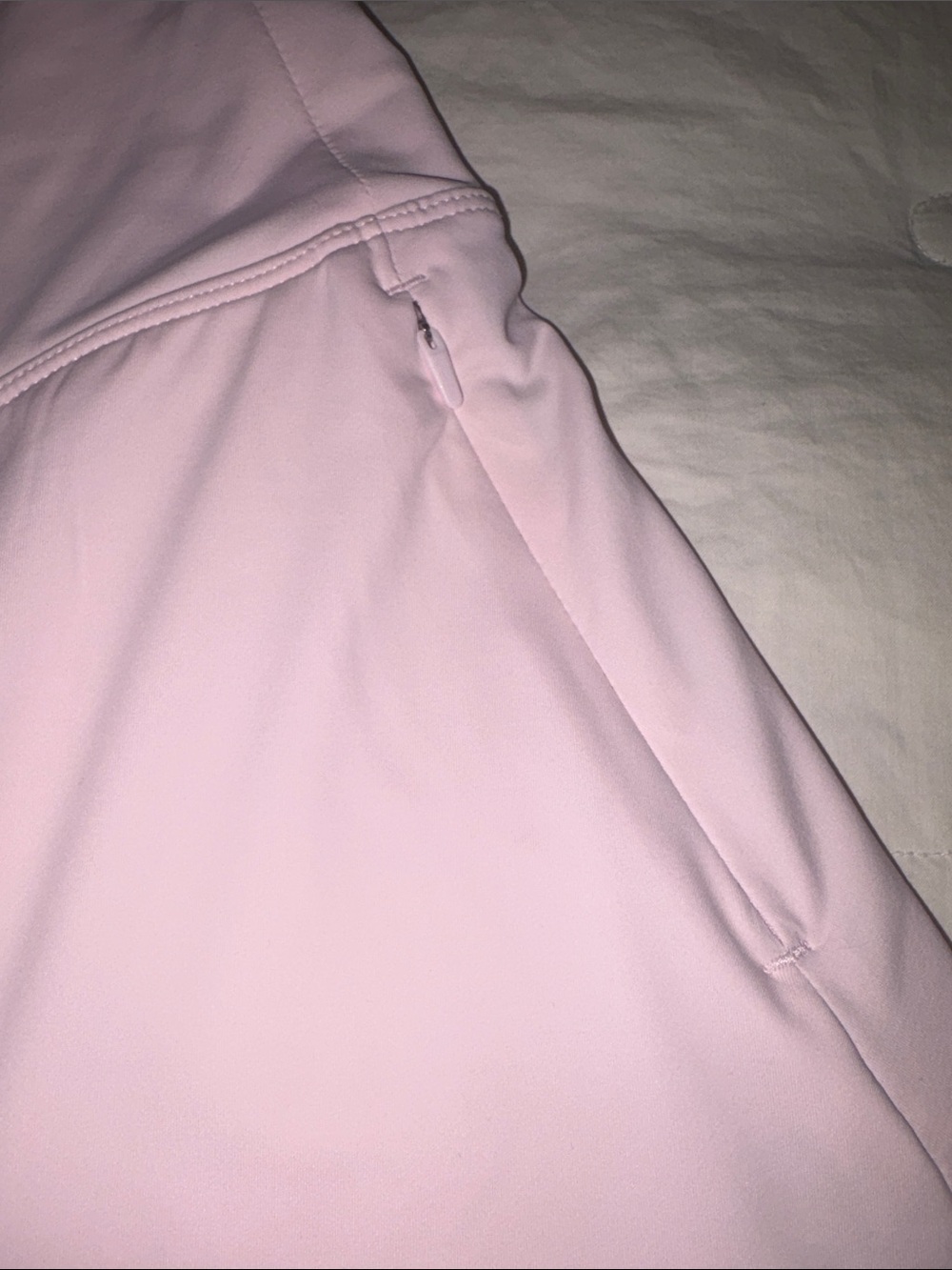 Light Pink Women's Skater Skirt with Comfortable Wide Waistband - Picture 5 of 8